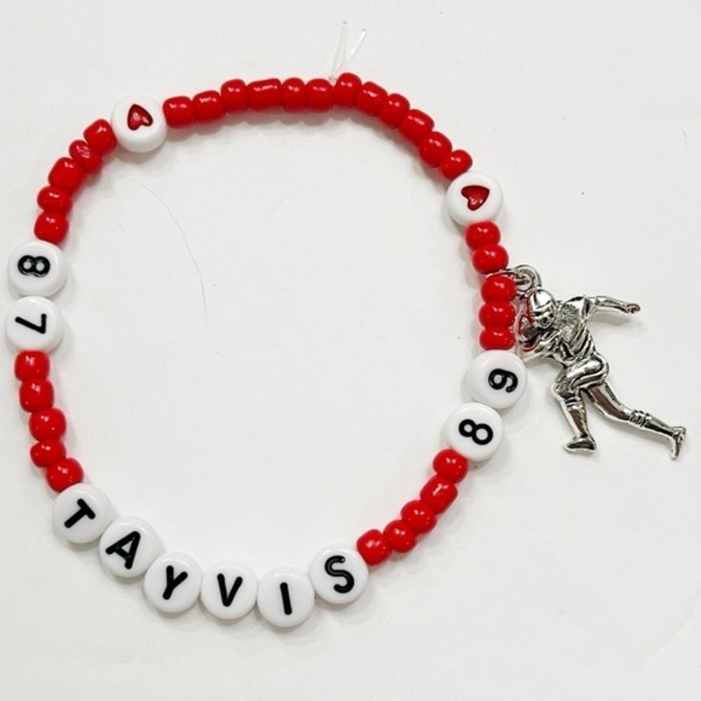 Taylor Swift Eras Tour Friendship Bracelet Tayvis 87 89 Travis Kelce Chiefs